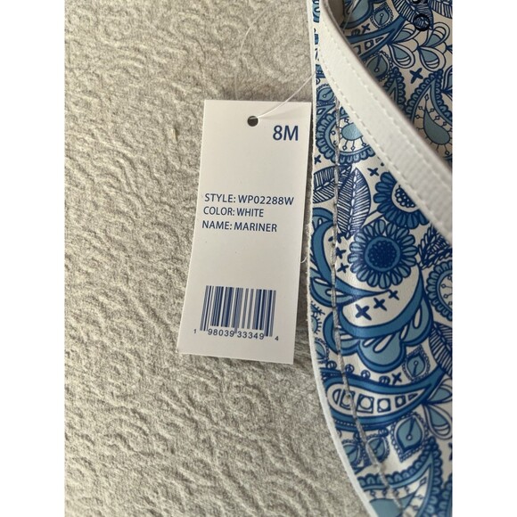 NWT CALYPSO ST. BARTH MARINER FLIP FLOPS SANDALS W STAR RHINESTONES WHITE 8 - Picture 3 of 6